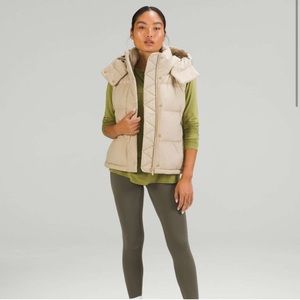 SOLD Lululemon Wunder Puff Cropped Vest - Trench - Size 6 - NWOT